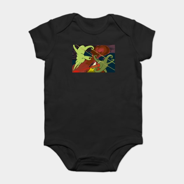 Alien Fight Baby Bodysuit by IcarusPoe